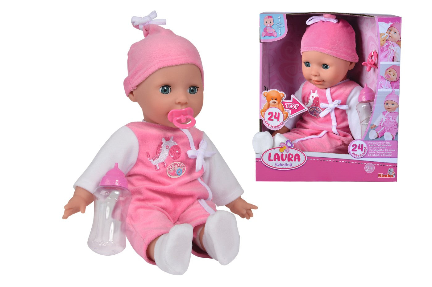 LAURA BABBLING BEBELUS 38CM Simba - Imagine 8 [ps:a38b8cde-5867-4f45-be0c-03259ee3517e]