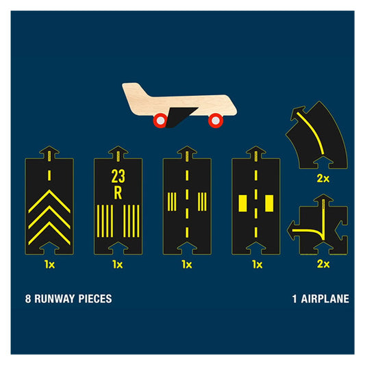 Pista Aeroport Waytoplay Runway cu Avion din Lemn - Default Title (4) [ps:7f327c27-9304-4f53-b5fc-6c2023fb238b]