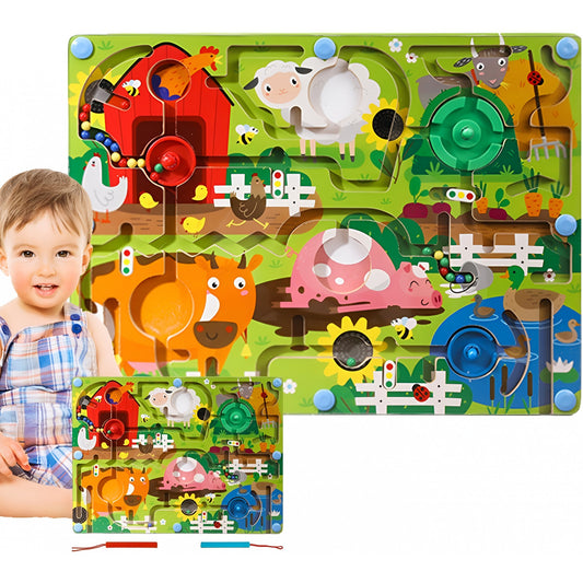 Joc Montessori Sortare Culori Flippy, Labirint Lemn Ferma - Default Title (4) [ps:362089fe-ee87-455e-821f-f6fc276e7e12]