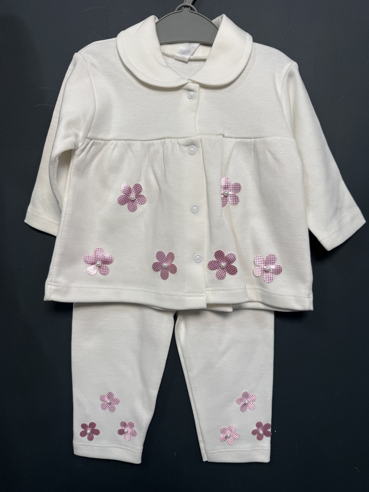 Set Bebe Cămașă și Pantaloni cu Flori Baby Mix 6-9 Luni - 3-6 Luni (4) [ps:883a2642-8570-48c3-9d6a-75d8120c0737]