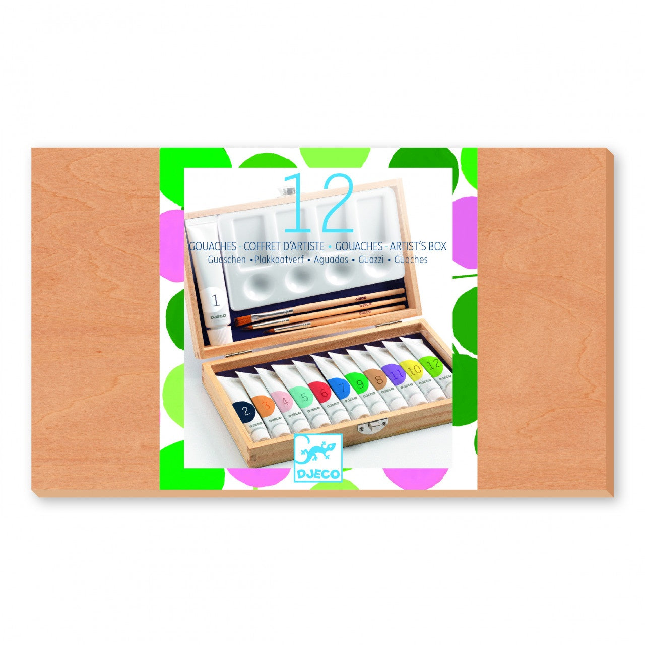 Cutia artistului cu 12 tuburi, Culori Guase, Djeco - Imagine 3 [ps:5b566a99-a2a2-4c27-b715-22da9f4cf3a5]