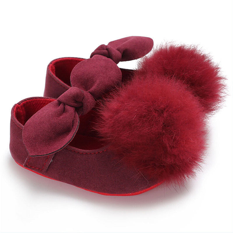 Balerini bebelus cu pampon Drool (Culoare: Alb, Marime: 2) [ps:1aa11a13-5dbb-4084-9105-a798327df0d8]