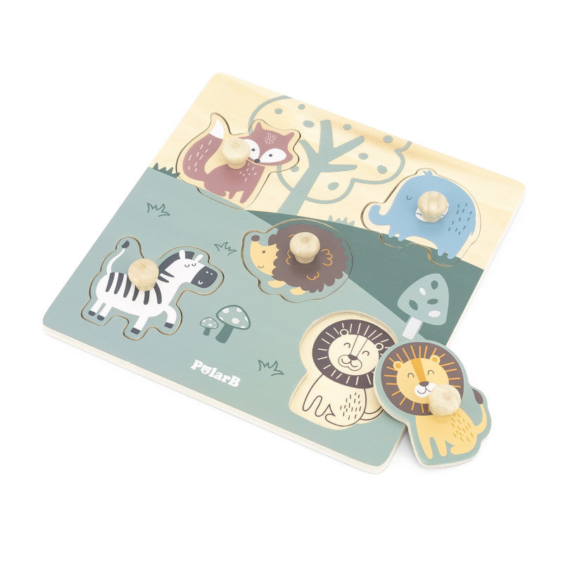 Puzzle cu manere – Animale, PolarB Viga [ps:42af3661-cf40-405e-a32d-373cd902bf56]