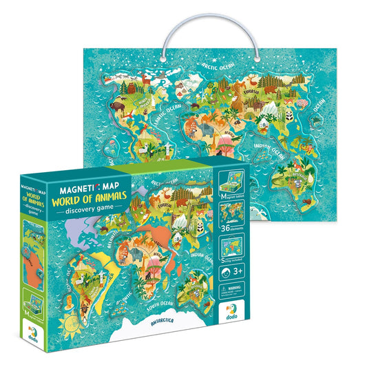 Puzzle Magnetic Harta Lumii cu Animale - Dodo Toys - Default Title (4) [ps:b4150a1e-5b47-4a63-aa63-6b3ece6393da]