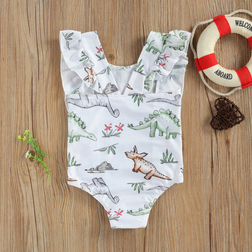 Costum de baie Jurassic Drool (Marime: 110, Model: Dinozauri roz) [ps:4b73c41d-c6db-44cd-baa2-d75111c85f32]