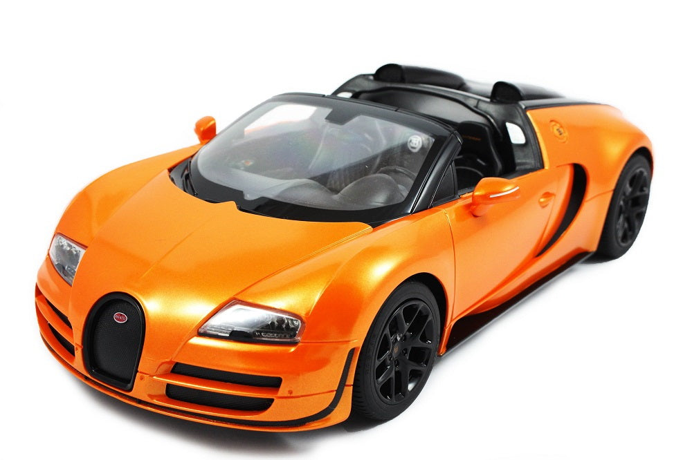 MASINA CU TELECOMANDA BUGATTI GRAND SPORT VITESSE PORTOCALIU CU SCARA 1 LA 14 [ps:24ecb2a3-e021-4465-aea1-fdafa8ed353d]