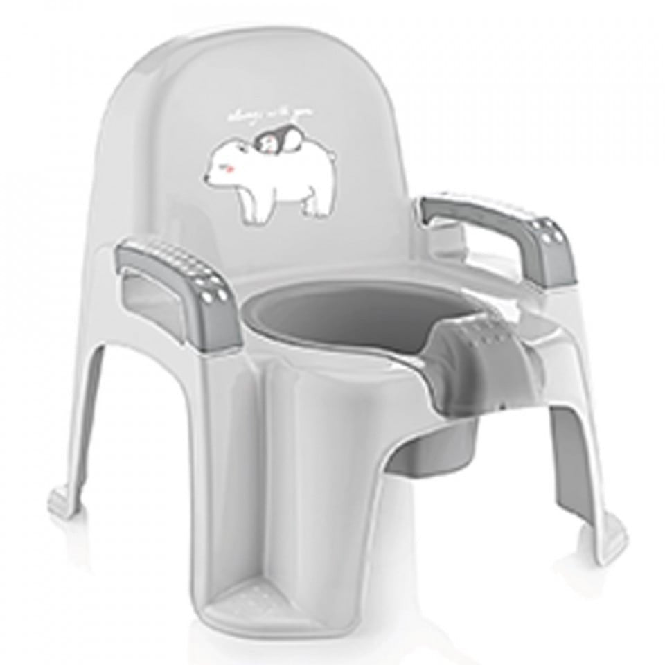 Set cadita de baie cu 6 piese BabyJem Bebe Lux (Culoare: - Gri