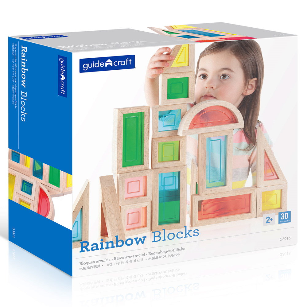Rainbow Blocks Guidecraft - Blocuri Senzoriale cu Sclipici - Set 30 buc (4) [ps:111e723b-7ffd-450a-a1a3-4203a26d8cb0]