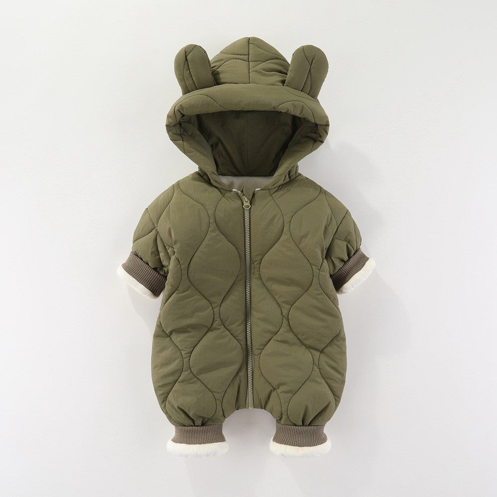 Combinezon Iarna Bebelusi Flippy, Bumbac, Maro, 73 cm - Verde (4) [ps:da4f242e-24d8-4097-a019-c1553b185422]