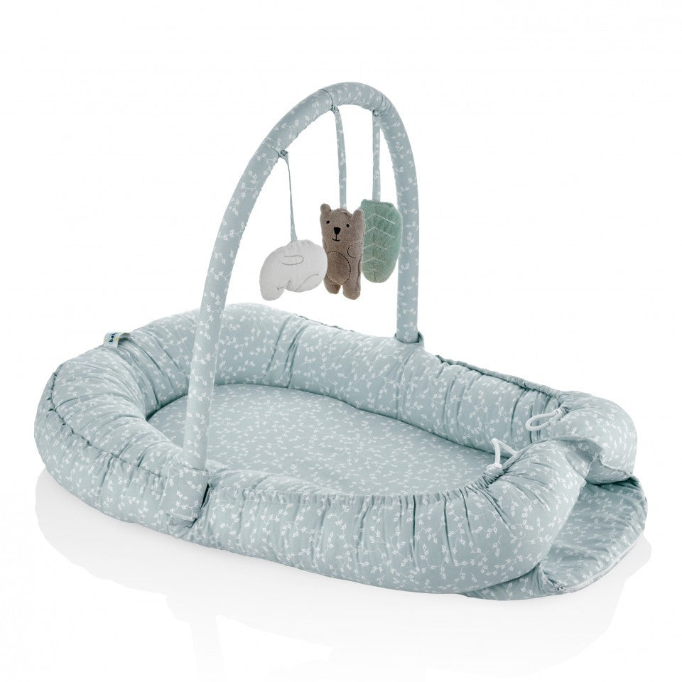 Salteluta BabyNest cu bara jucarii Between parents - Gri