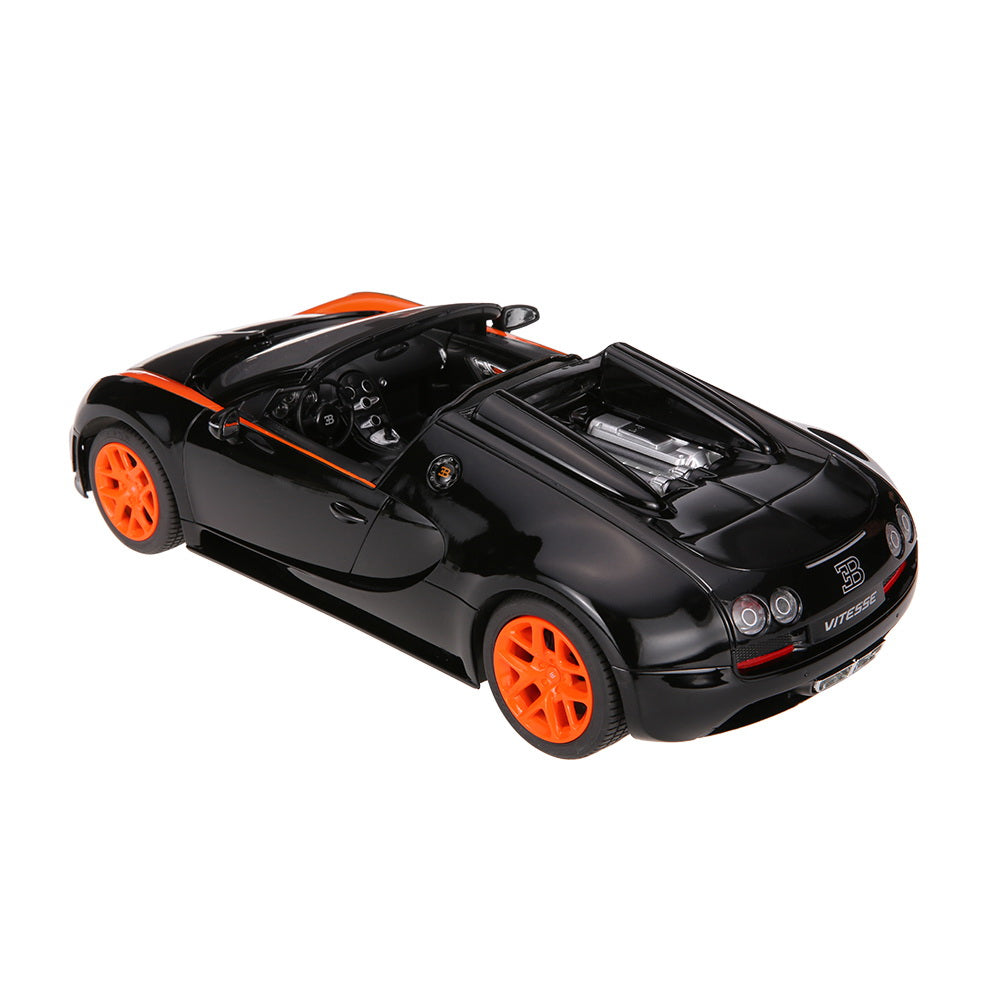 MASINA CU TELECOMANDA BUGATTI GRAND SPORT VITESSE NEGRU CU SCARA 1 LA 14 [ps:90ec5b74-7843-4116-b726-08da9d860f5a]