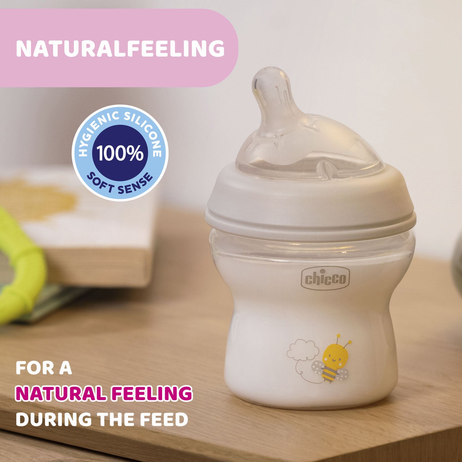 Biberon Chicco Natural Feeling PP, 150ml, unisex, tetina - Default Title (4) [ps:09d77d60-9542-4c55-902f-341f16041dcd]