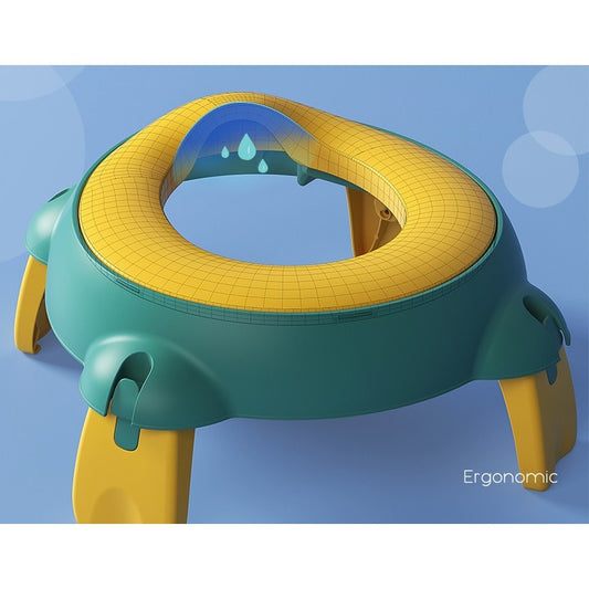 Oliță Portabilă Flippy pentru Călătorii, 1-6 ani, Verde - Verde/Galben (4) [ps:ab40f59b-1079-4fcc-bc20-bd7178182e91]