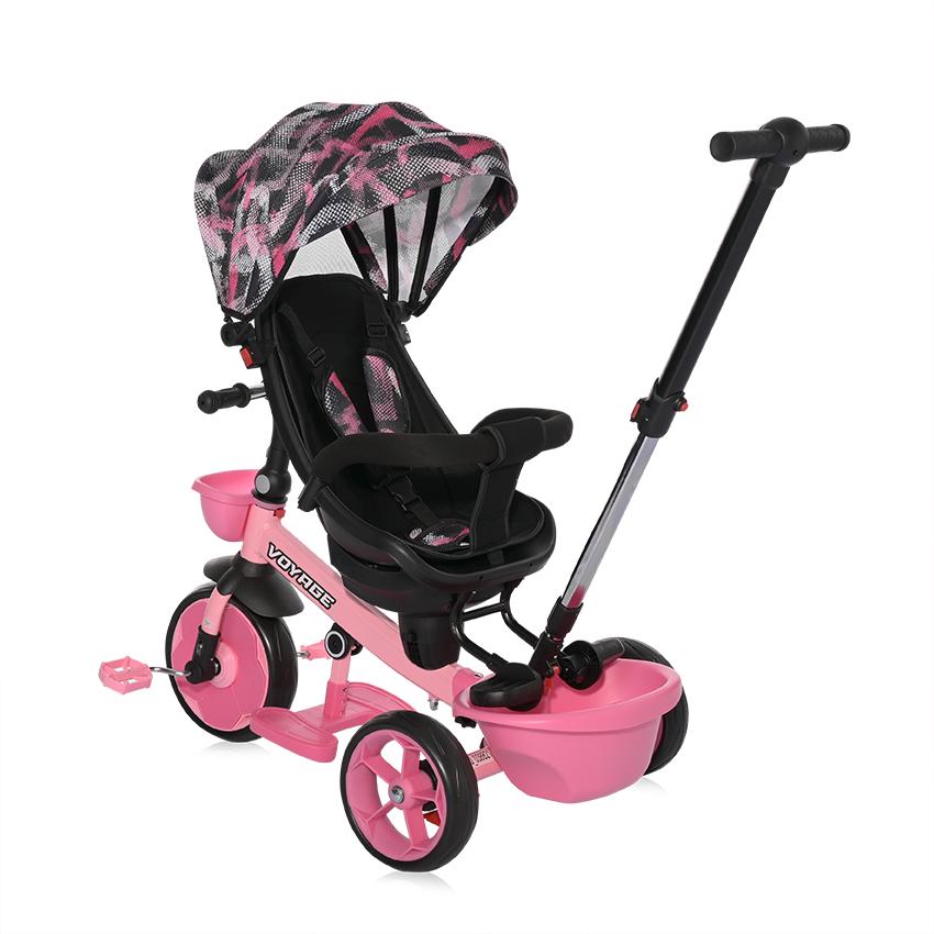 Tricicletă Lorelli Voyage cu Scaun Reversibil, Pink, 1-5 Ani - roz (4) [ps:0a3710c0-59d0-4db3-a5e9-bf4c60014053]