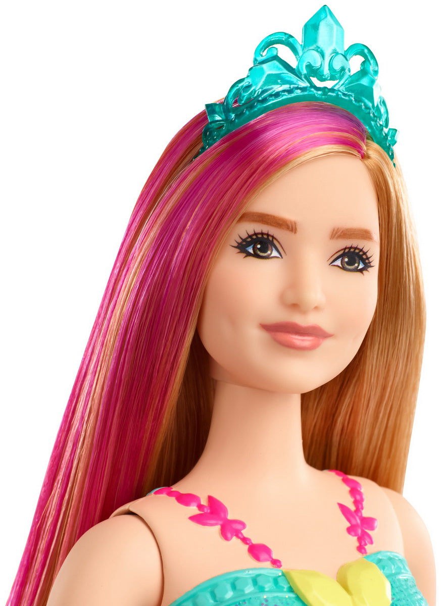 BARBIE PAPUSA PRINTESA DREAMTOPIA CU CORONITA ALBASTRA - Imagine 4