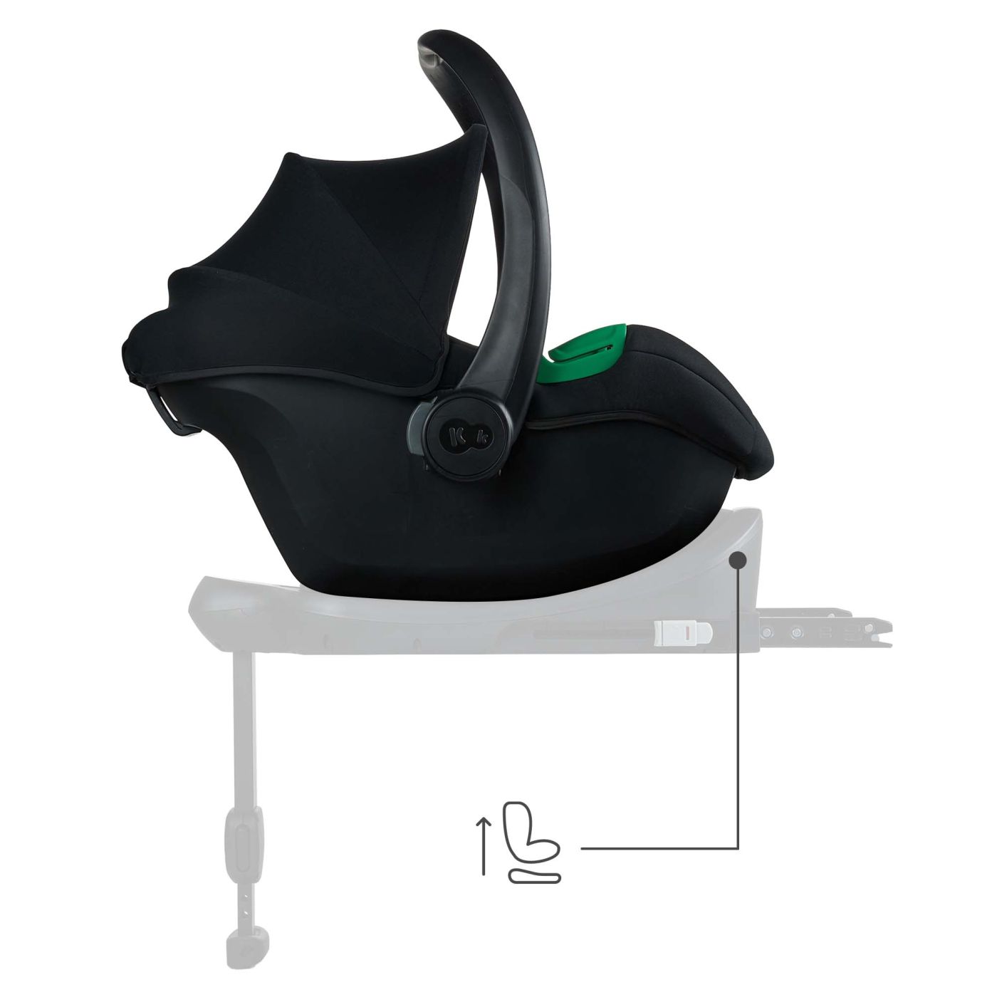 SCOICA AUTO I-SIZE, 40-87 CM, KINDERKRAFT MINK PRO2 , BLACK - Negru [ps:e8a94829-f60e-4bd4-b9e2-38118919f424]