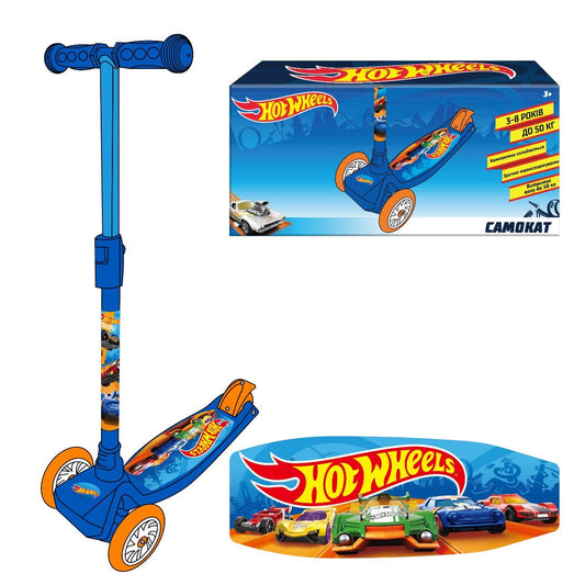 TROTINETA CU 3 ROTI HOT WHEELS AS - Imagine 4