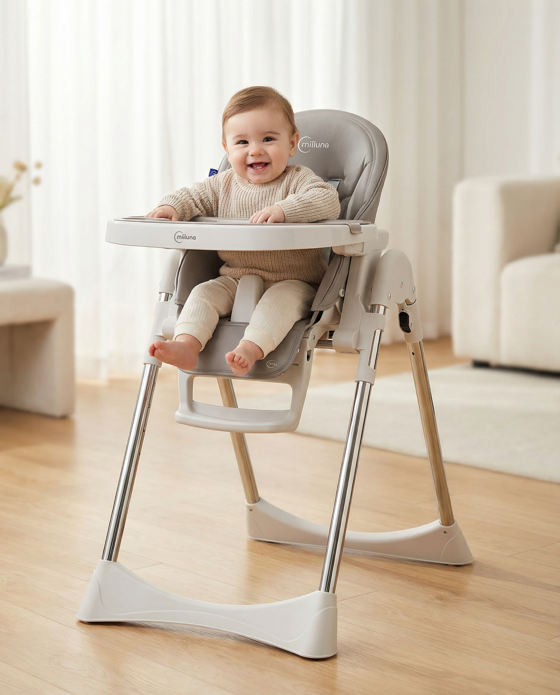 MIILUNA SCAUN DE MASA PLIABIL ANDROMEDA, TAUPE VIVA TOYS - Imagine 5 [ps:4e8596f9-221c-4a72-a740-ff5945b82aba]
