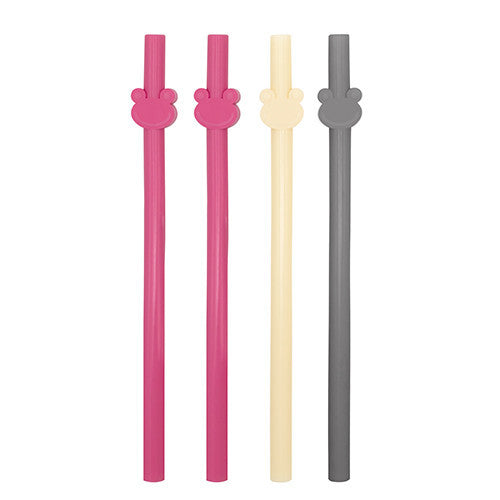 Set de 4 paie din silicon reutilizabile BabyJem (Culoare: Roz) [ps:19ffcd09-455b-46d2-bc93-9aadba36b005]