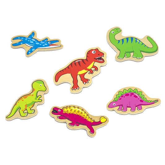 Set dinozauri magnetici din lemn 20 buc, Viga [ps:08cc7fed-59f1-47b0-a9ec-723d58c015d6]