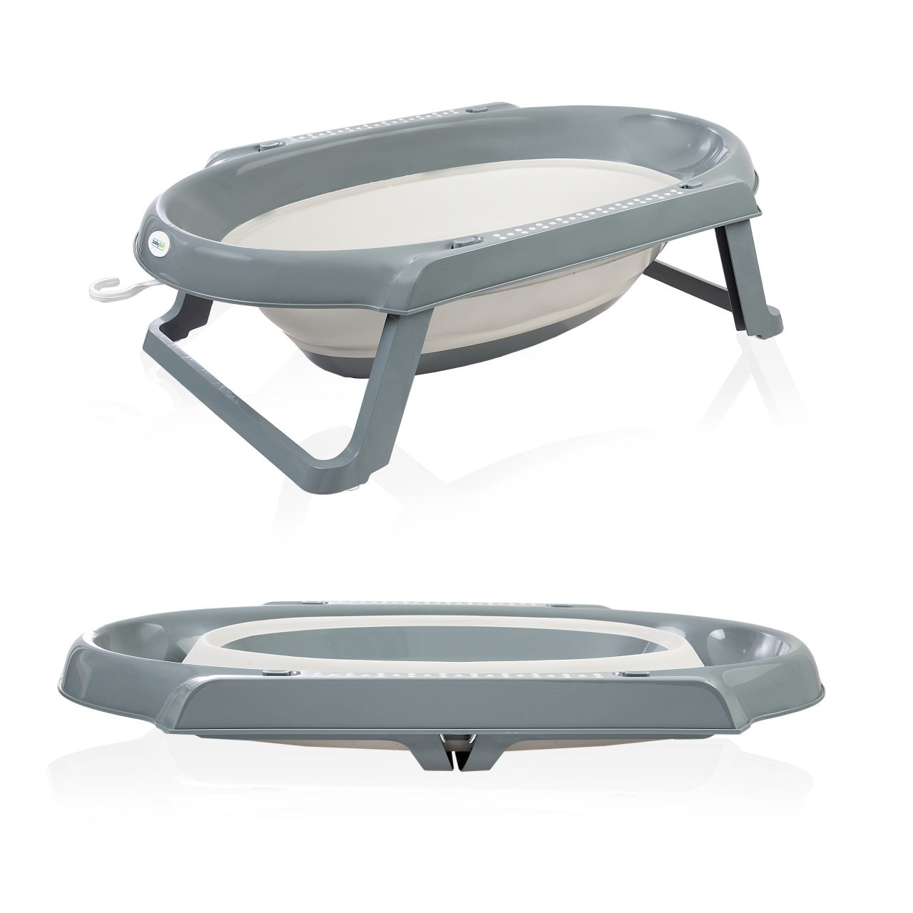 Set cadita pliabila de baie Babyjem, 5 piese, turcoaz - Antracit [ps:fa063d32-1659-4c71-a1ca-531d9e30bc2c]