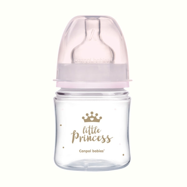 Canpol Babies Biberon Anticolici Cu Gat Larg 120ml Pp Easy Start Royal Baby Roz - 35/233_Pin [ps:35533ed1-2cd4-4aa9-ac8d-1f7ad91516a5]