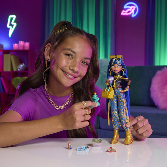 MONSTER HIGH PAPUSA CLEO DENILE CU ACCESORII Mattel - Imagine 4