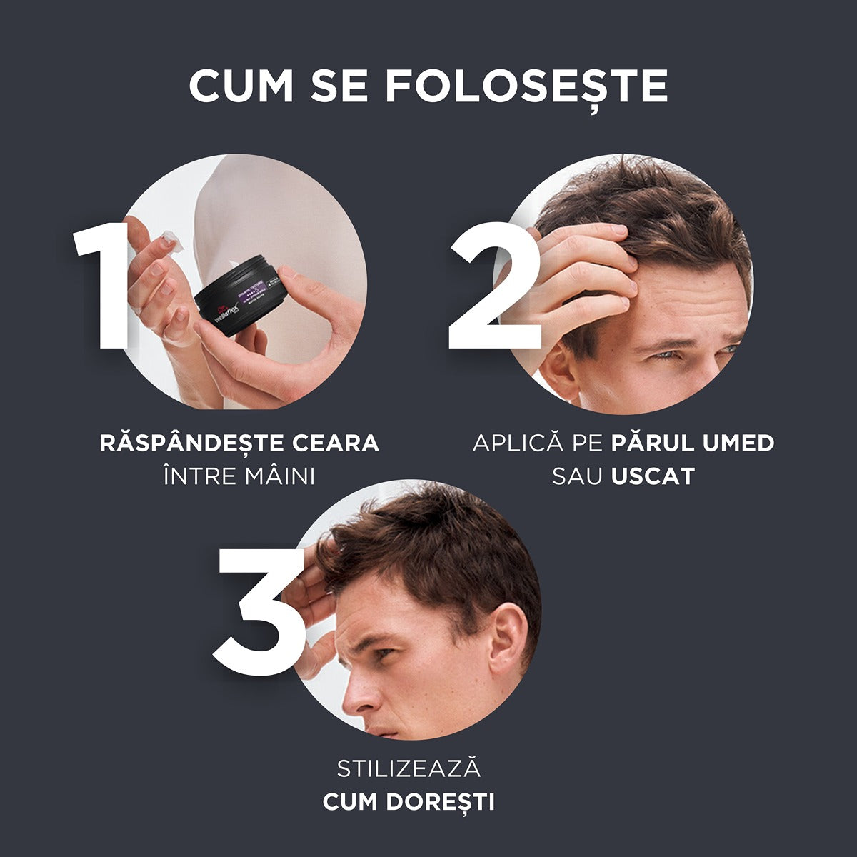 WELLAFLEX Men Dynamic Texture, ceara de par, mata, cu - Imagine 3 [ps:0f6fb333-95a5-40b8-a54d-98b50ebc8eb0]