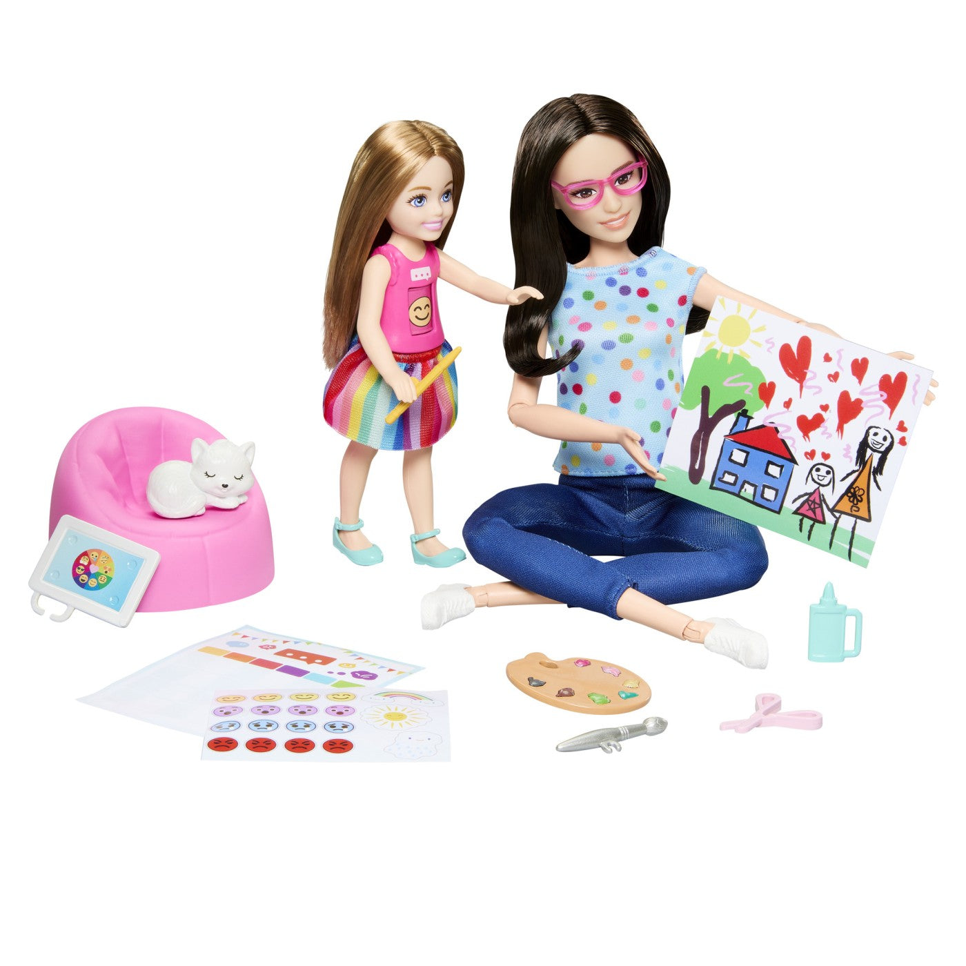 BARBIE PAPUSA BARBIE YOU CAN BE TERAPEUT IN ARTA Mattel - Imagine 5 [ps:0da3fe08-901e-4de5-bf40-658f622c8369]