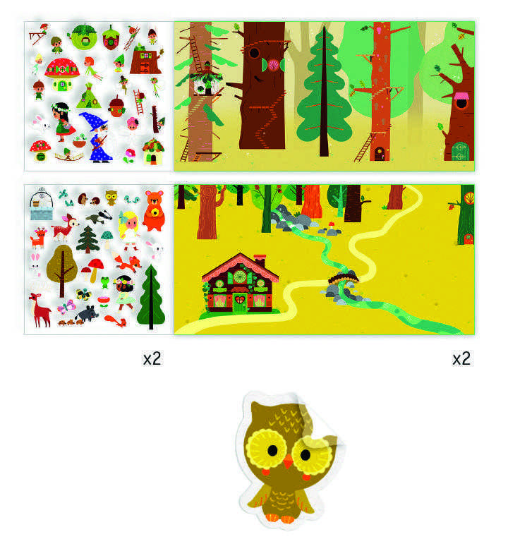 Planse cu abtibilduri repozitionabile Padurea fermecata, - Imagine 3 [ps:a5982527-384f-48ce-9844-4b50eae76fa5]