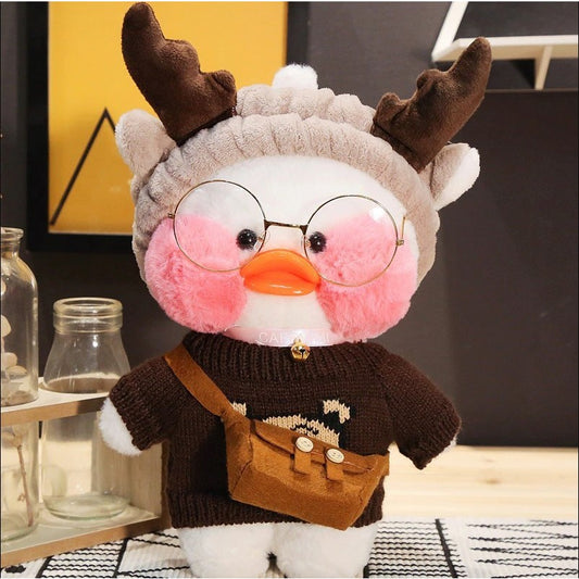 Rățușcă de Plus Lalafanfan Flippy cu Accesorii, Galben - Alb (4) [ps:e080e926-5b75-4d78-84e8-6bdc8749b31f]