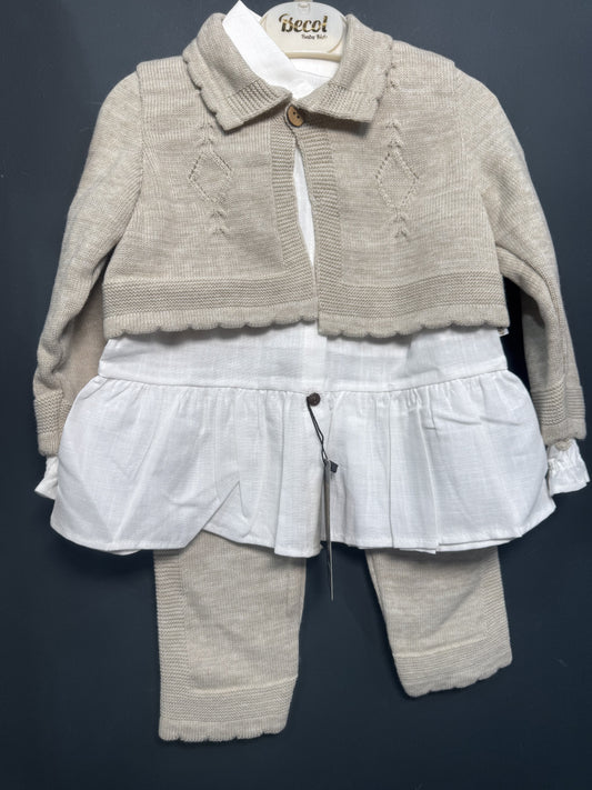 Set Tricot Bej cu Cămașă și Bolero Becool 6-9 Luni - INFANT - 12-18 Luni (4) [ps:0f08e9c5-daa7-46d8-8a91-b17e7137d723]