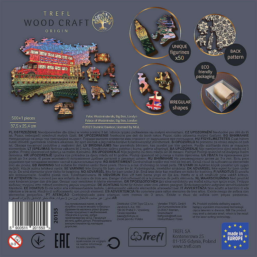 PUZZLE TREFL DIN LEMN 500+1 OBICTIVELE TURISTICE DIN LONDRA - Imagine 4 [ps:6c8474dd-ace2-43c8-ae57-2fbdaedc77c7]