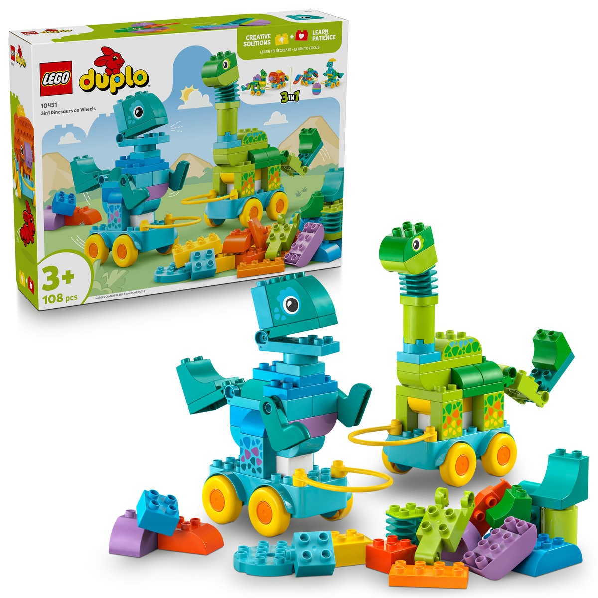 LEGO DUPLO DINOZAURI PE ROTI 3 IN 1 10451 - Imagine 6 [ps:6a9259ee-83ac-4d35-b072-b6bcd27ee640]