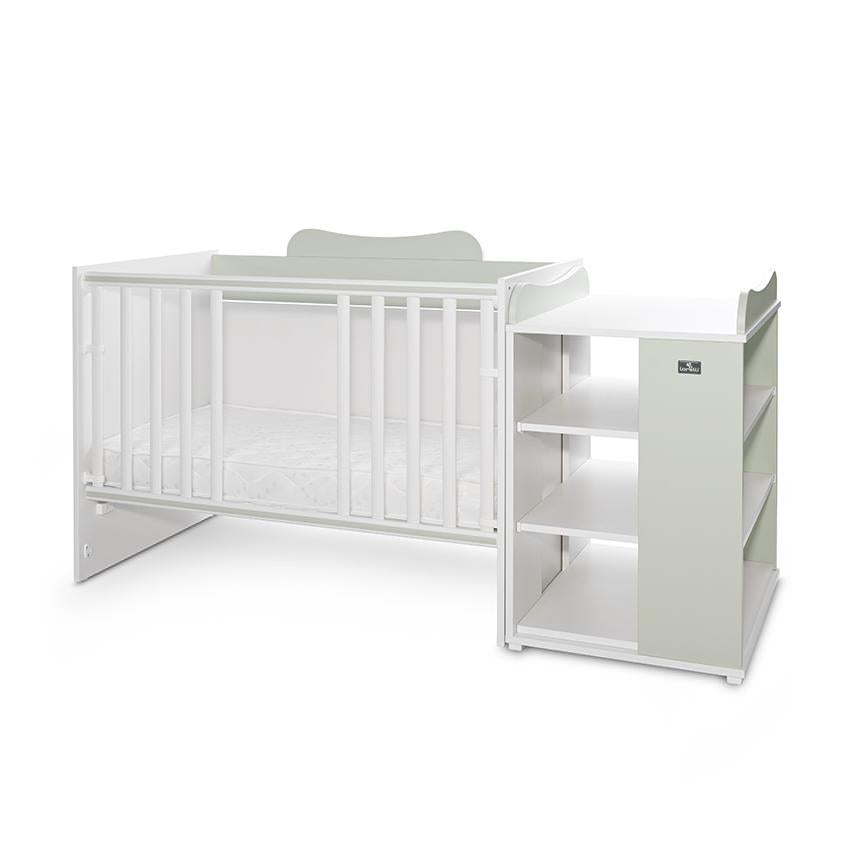 Pătuț Modular Multifuncțional Lorelli Multi, White Orchid - White Milky Green (4) [ps:4269a6dc-a0b9-42fa-84c4-f5f4085cb035]