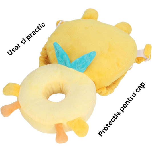 Perna Protectie Cap Bebelusi Flippy, Elefant Plus, Gri - Girafa (4) [ps:3bf095dc-95e5-49ff-a2cb-a604dce20be5]
