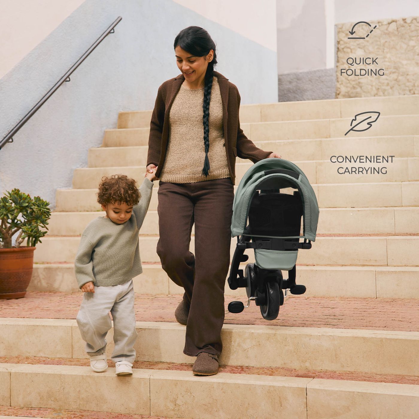 TRICICLETA KINDERKRAFT JAZZ 2, GREY - Gri