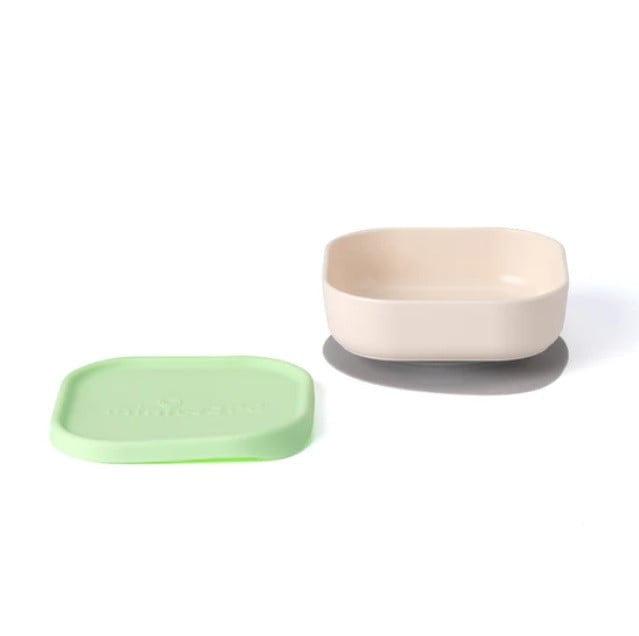 Bol pentru hrana bebelusi Miniware Snack Bowl, 100% din materiale naturale biodegradabile, Vanilla/Key Lime [ps:ed02c6a0-5fe6-4d6d-98f5-abefd05f4948]