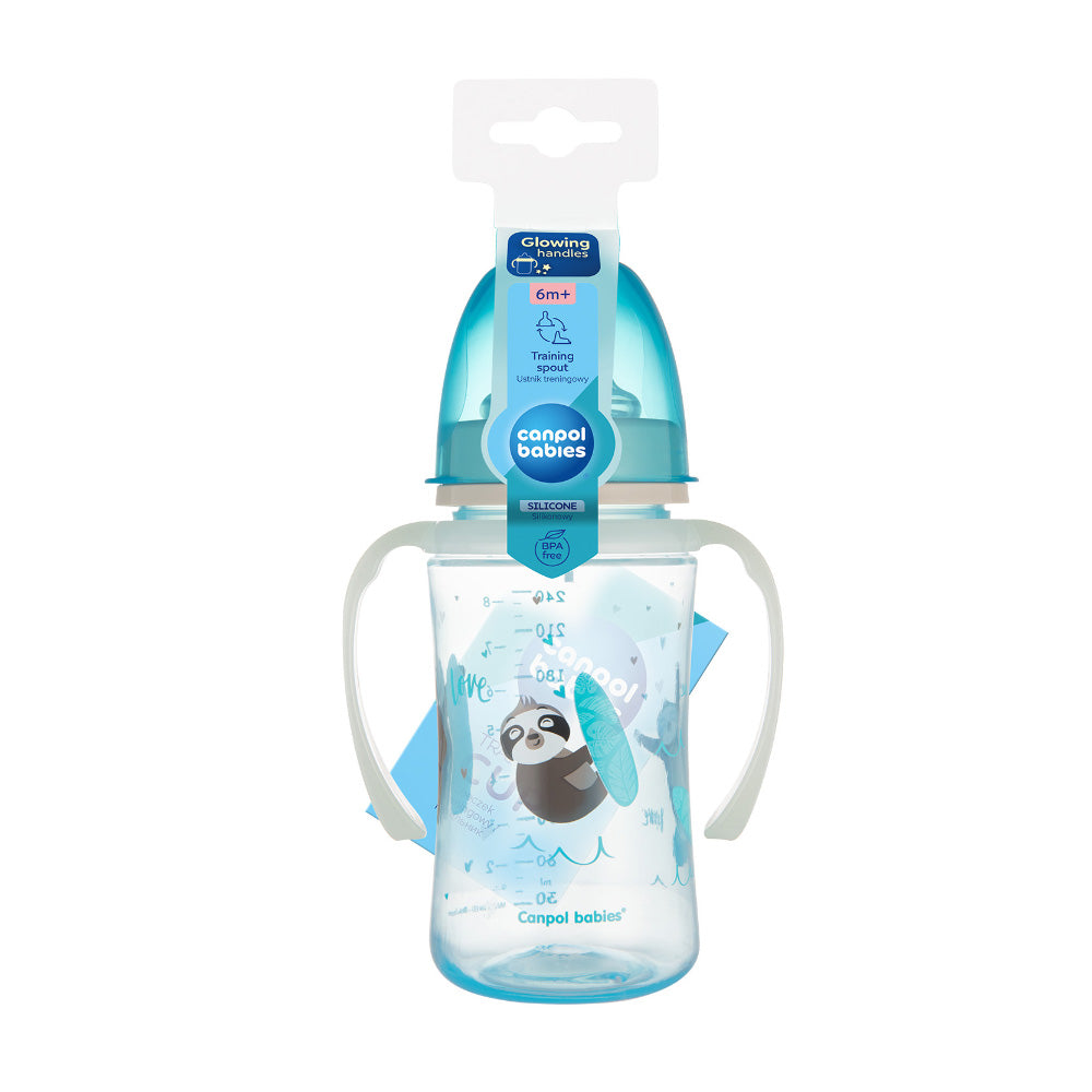 Canpol Babies Cana Antrenament Easy Start 240 ml Exotic Animals - 35/208_Blue [ps:806b53fc-92ba-47a3-bdd3-51347b037465]