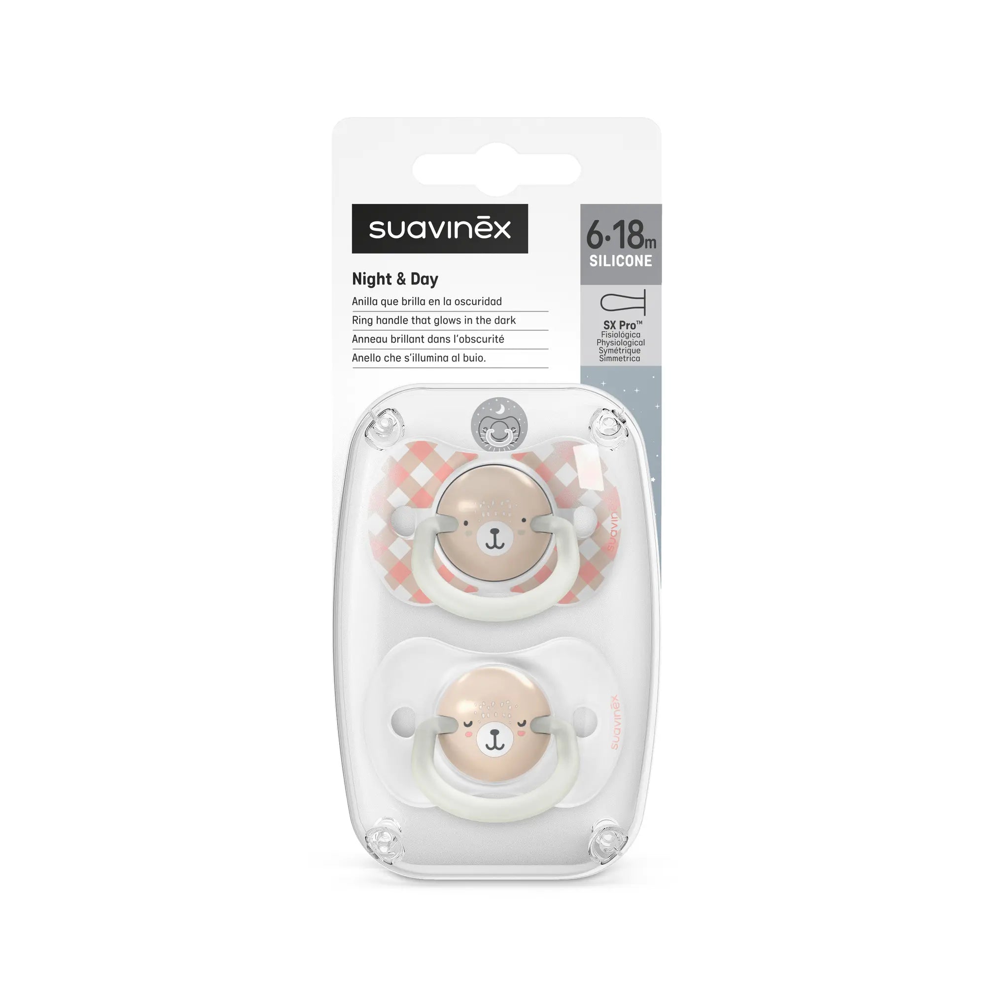 Suzetă Fiziologică SX Pro Fosforescentă 6-18 luni Suavinex - Roz (4) [ps:f8d956ef-4032-4f01-9736-5aaf7c3ae326]