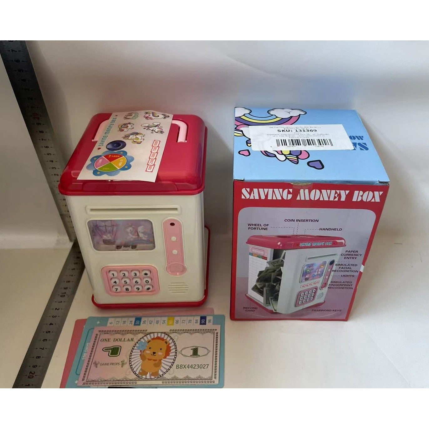 la Pusculiță ATM Flippy cu Amprentă, Roz | infant.ro - Roz (4) [ps:56be6897-8260-476d-910c-b8843a41597a]