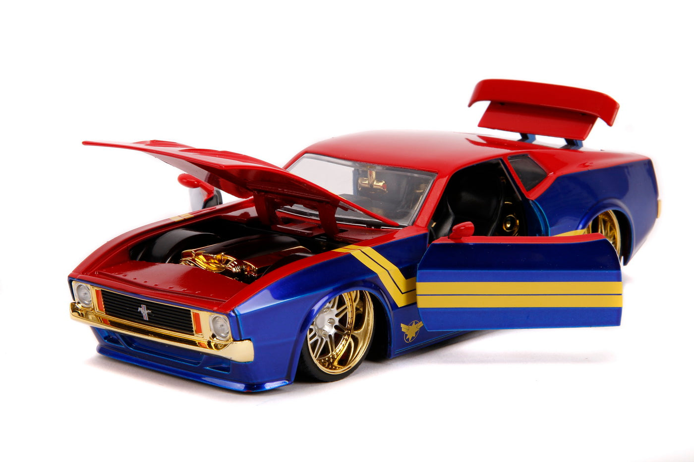 MASINUTA METALICA CAPTAIN MARVEL 1973 FORD MUSTANG MACH - Imagine 5 [ps:fff91a9e-972c-4053-9a14-a4734e7b74cc]