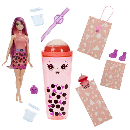 BARBIE POP REVEAL BUBBLE TEA PAPUSA BARBIE TARO MILK Mattel - Imagine 4