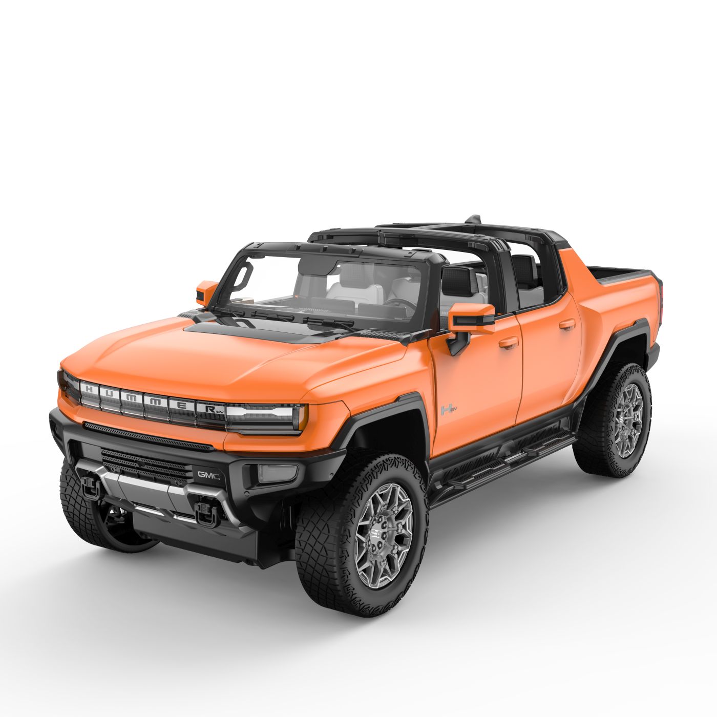 MASINA CU TELECOMANDA GMC HUMMER EV PORTOCALIU SCARA 1 - Imagine 2 [ps:5cd75790-bef3-4132-8b73-f107fab05733]