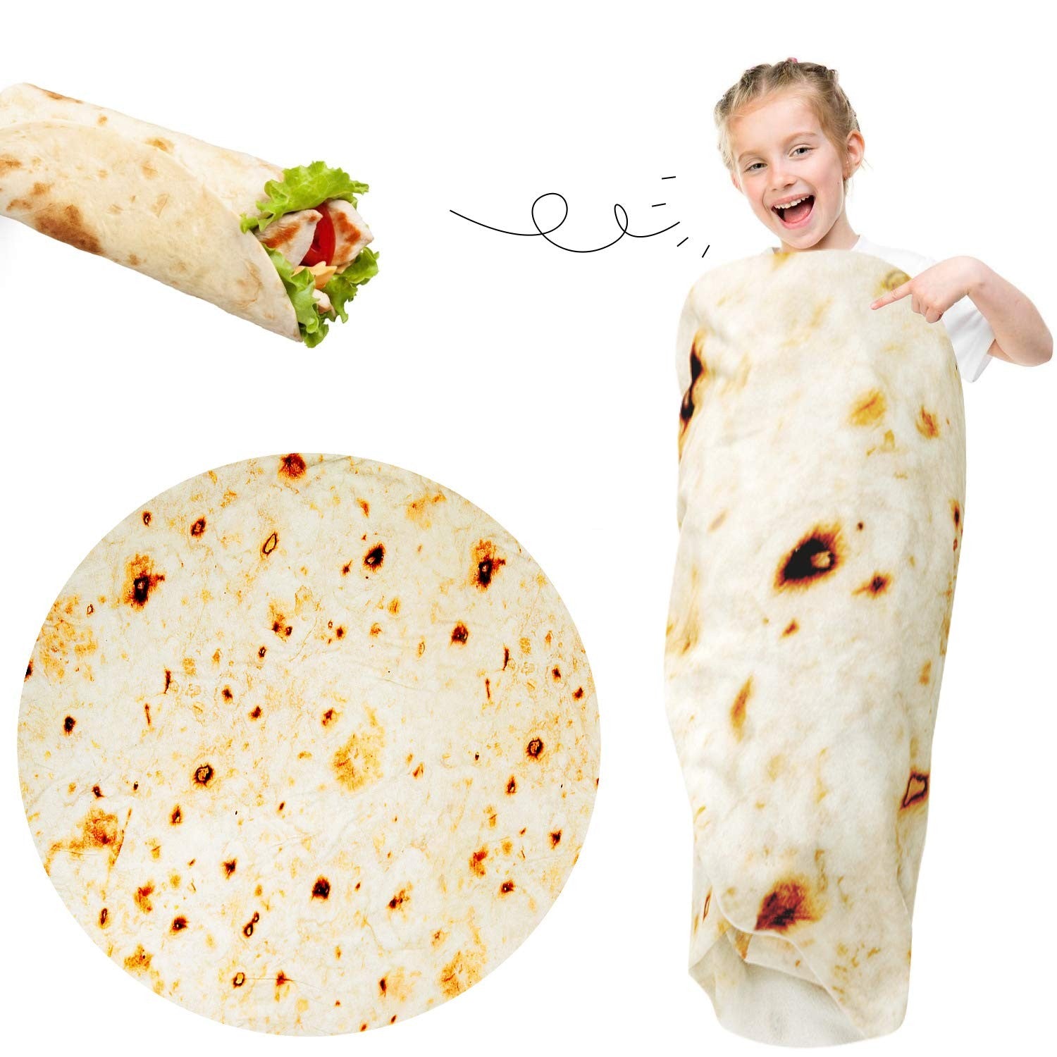 Set Pătură Flanel și Căciulă Flippy Frunză de Salată, Verde - Crem (4) [ps:3e9e9ca4-d61e-477f-82d7-33c14111c822]