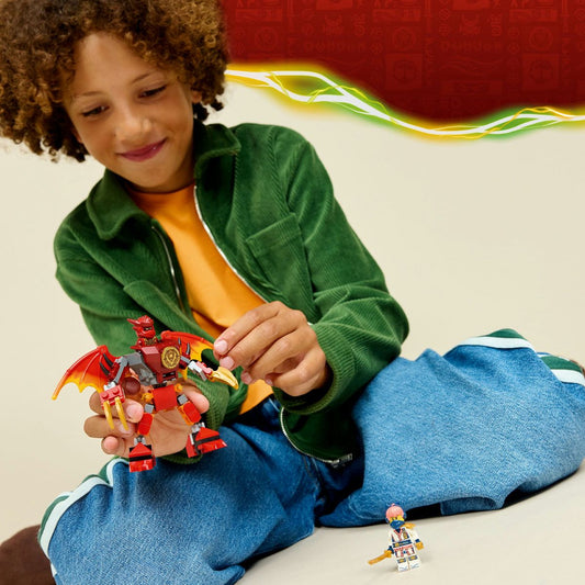 LEGO NINJAGO PACHET DE LUPTA CU ROBOTUL DRAGON AL LUI - Imagine 4