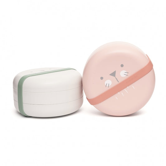 Set boluri pentru prânz roz Hygge Suavinex +4 luni - Roz