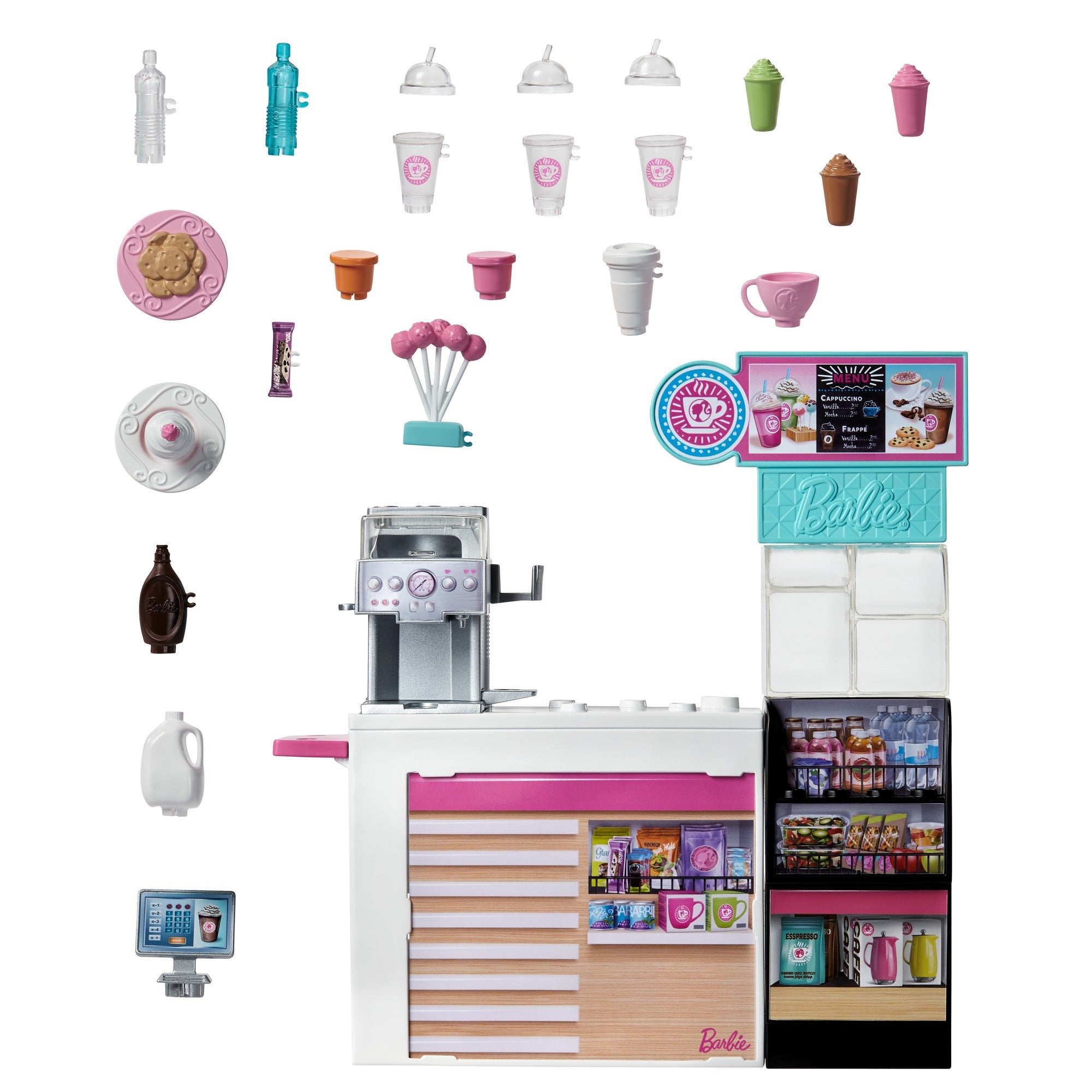 BARBIE  SET CAFENEA CU 20 DE ACCESORII Mattel - Imagine 6 [ps:6764d339-c188-40c8-8ffb-568ba0d587ba]