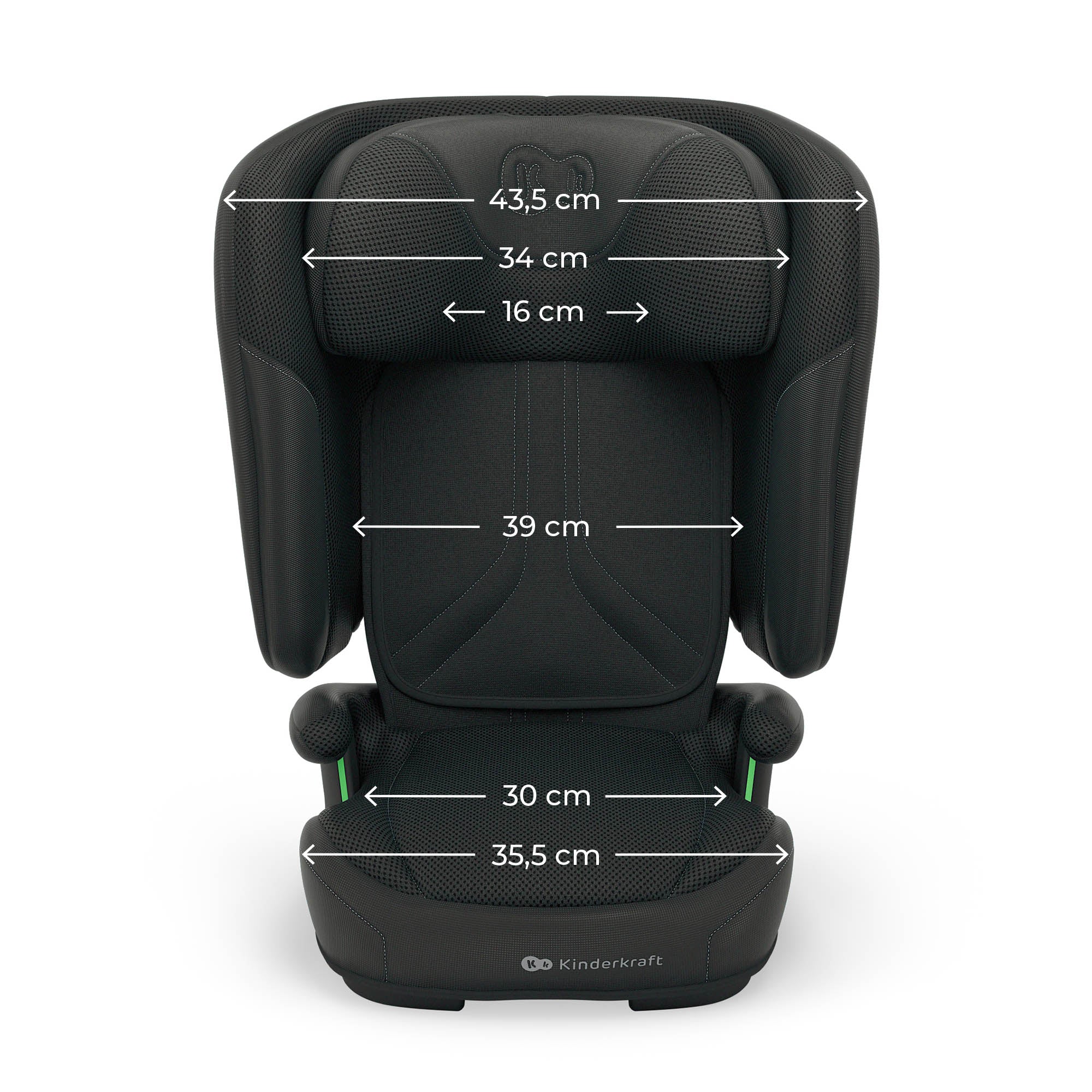 SCAUN AUTO KINDERKRAFT UNITY2 100-150 CM, BLACK - Gri