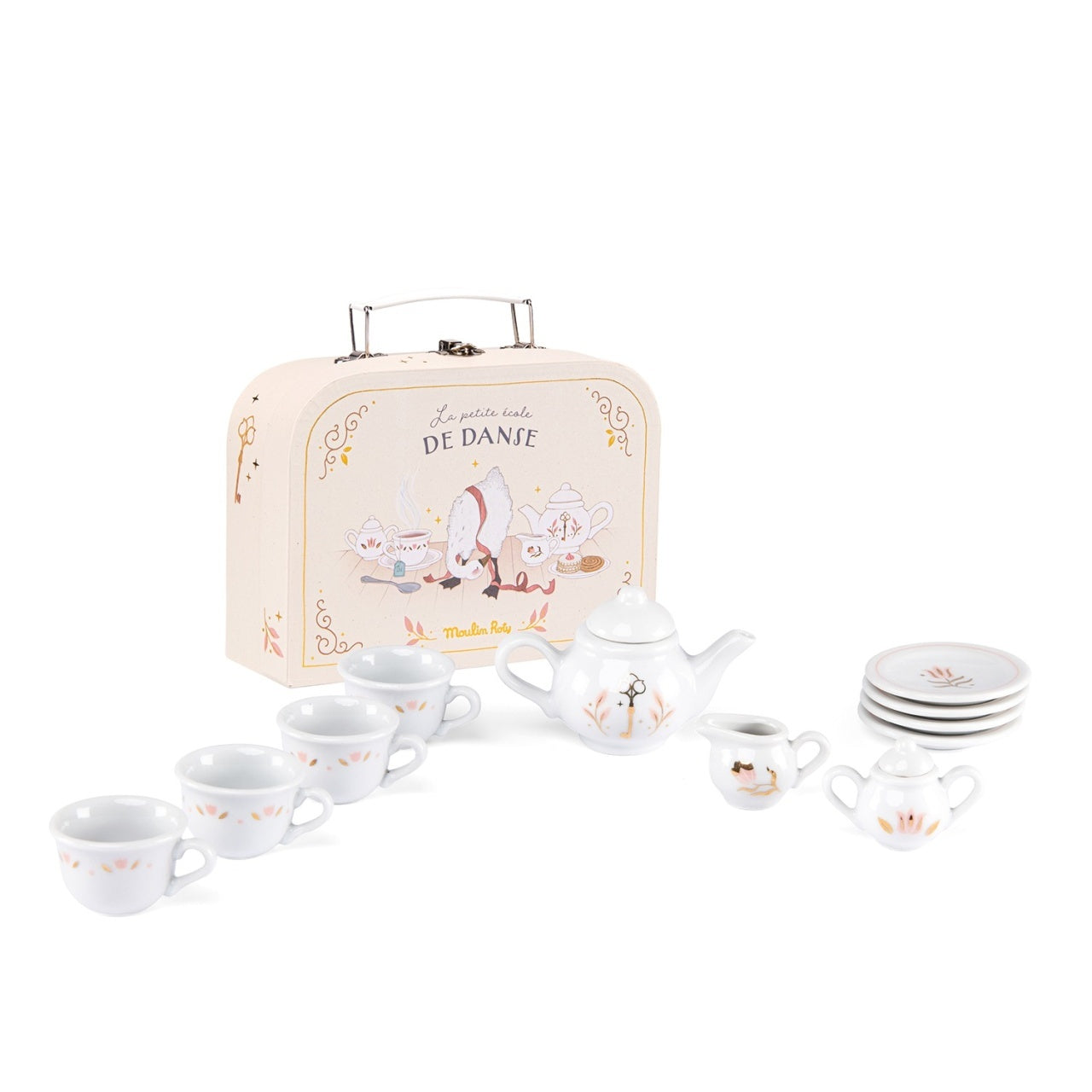 Set de ceai La Petite École de Danse, Moulin Roty - Imagine 3 [ps:c624c45a-1f67-4046-aa7f-610354df16c4]